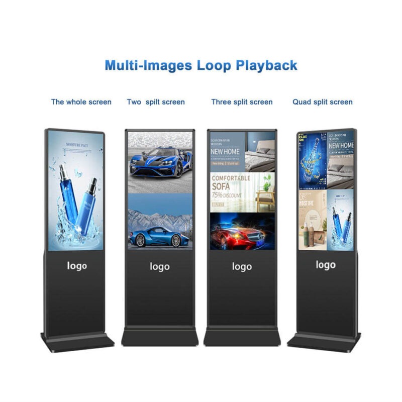 32” Floor Stand Advertising Player (3)