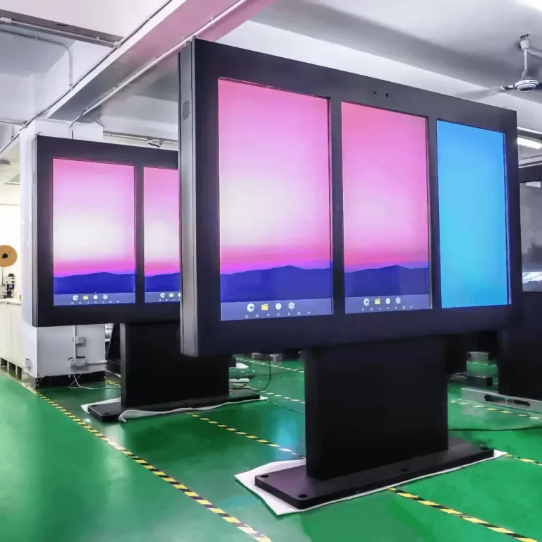 Customized Vertical Triple Screen Digital Signage