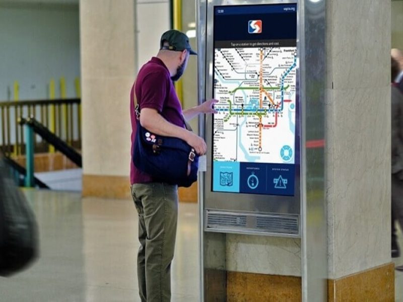 Metro Station Wayfinding Screen